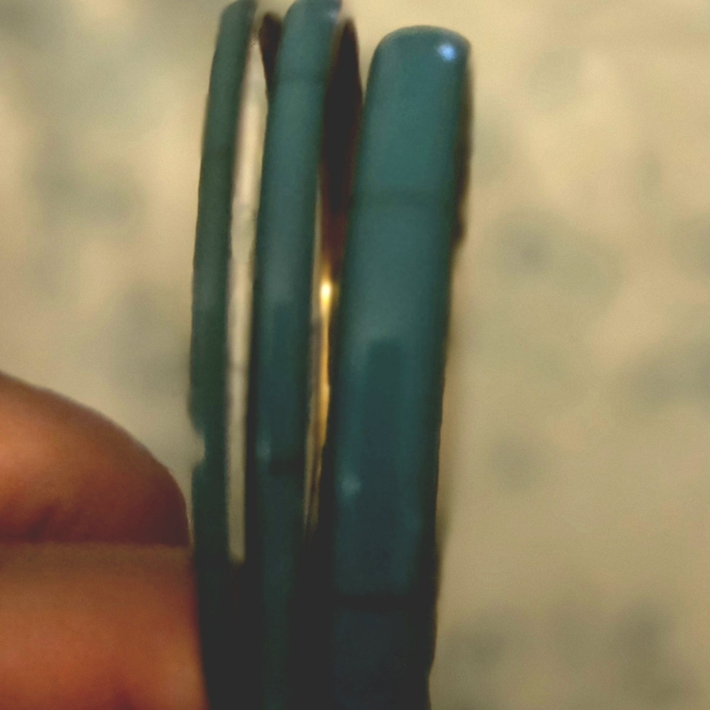Vintage Blue Bangles - Set of 3 - Picture 6 of 7